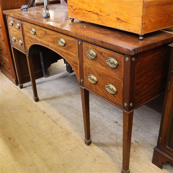 George III mahogany sideboard(-)